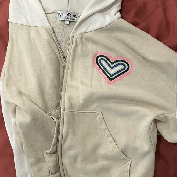 Wildfox Zip Up Heart Hoodie - Picture 2 of 2